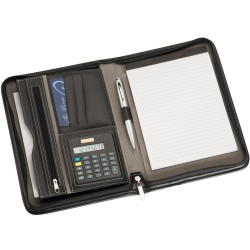 Two-tone A5 Zippered Compendium