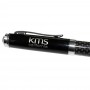 Metal Promotional Pens - Black Top Carbon Fibre Ballpoint Pen