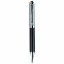 Silver Top Carbon Fibre Ballpoint Pen