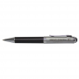 Silver Top Carbon Fibre Ballpoint Pen