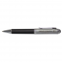 Metal Promotional Pens - Silver Top Carbon Fibre Ballpoint Pen