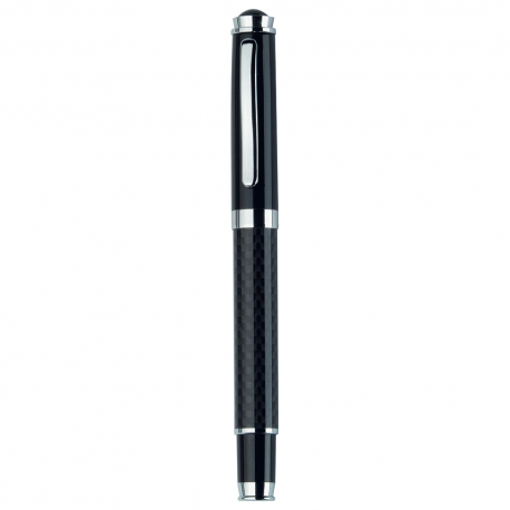 Lid-top Carbon Fibre Rollerball Pen