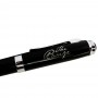Metal Promotional Pens - Lid-top Carbon Fibre Rollerball Pen