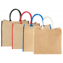 Calico & Jute Bags - Colour Highlighted Large Jute Tote