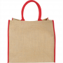 Calico & Jute Bags - Colour Highlighted Large Jute Tote