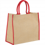 Calico & Jute Bags - Colour Highlighted Large Jute Tote