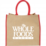 Calico & Jute Bags - Colour Highlighted Large Jute Tote