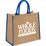 Calico & Jute Bags - Colour Highlighted Large Jute Tote