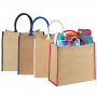 Calico & Jute Bags - Colour Highlighted Large Jute Tote