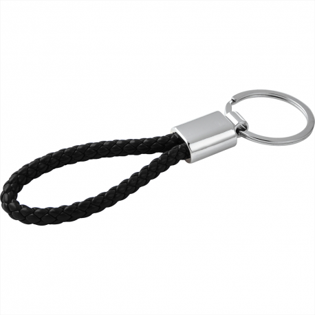 Leather Keyrings - Vegan Leather Twist Key Ring