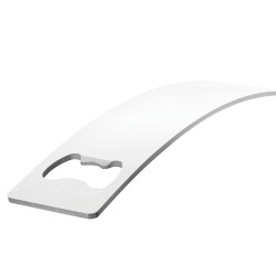 Bottle Openers - Curved stainless steel bottle opener