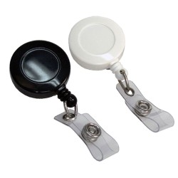 Reusable Coffee Cups - Metal - Round Retractable Badge Holder