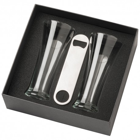 Name & Pin Badges - Pilsner Beer Glass Set 350ml