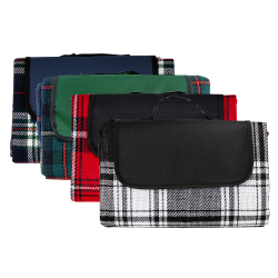 Picnic Blankets - Folding Picnic Rug with Coloured Flap