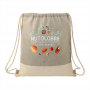 Duffle Bags & Sacks - Split Recycled Cotton Drawstring Bag