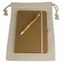 Gift Set - Drawstring Bag + JournalBook + Pen