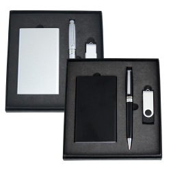 Business Gifts - Powerbank, USB (8GB) and Pen Giftset