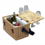 Picnic Sets - Trekk Wicker Basket With Picnic Table