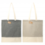 Split Recycled 150ml Cotton Twill Convention Tote