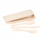 Bamboo Fiber Cutlery Set in Carry Case