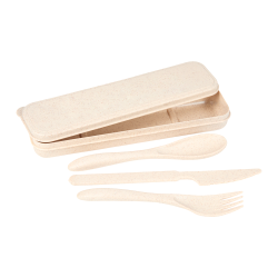Homeware Products - Bamboo Fiber Cutlery Set in Carry Case