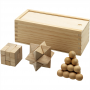 Executive Games - Brainiac 3-piece wooden brain teaser set