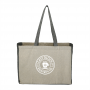 Tote & Calico Bags - Recycled Cotton Contrast Side Shopper Tote