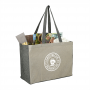Tote & Calico Bags - Recycled Cotton Contrast Side Shopper Tote