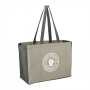 Tote & Calico Bags - Recycled Cotton Contrast Side Shopper Tote