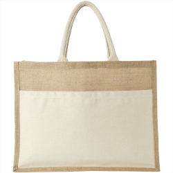 Mumbay Cotton Pocket Jute Tote Bag