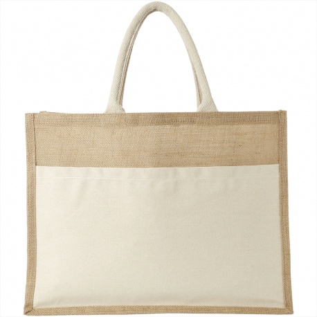 Tote & Calico Bags - Mumbay Cotton Pocket Jute Tote Bag