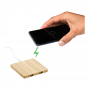 FSC Bamboo Wireless Charging Pad with Dual Outputs