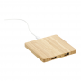 FSC Bamboo Wireless Charging Pad with Dual Outputs