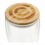 Drink Bottles - Glass - Easton Glass Cup with Bamboo lid 355ml