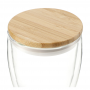 Drink Bottles - Glass - Easton Glass Cup with Bamboo lid 355ml