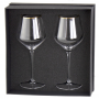 Name & Pin Badges - Gold Rim Wine Glass Set 400ml