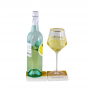 Gold Rim Wine Glass Set 400ml