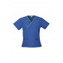 Ladies Contrast Crossover Scrubs Top