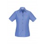 Ladies Corporate Shirts - Ladies Wrinkle Free Chambray Short Sleeve Shirt