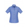 Ladies Wrinkle Free Chambray Short Sleeve Shirt