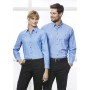 Ladies Corporate Shirts - Ladies Wrinkle Free Chambray Long Sleeve Shirt