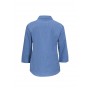 Ladies Corporate Shirts - Ladies Micro Check 3/4 Sleeve Shirt