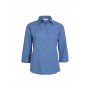 Ladies Corporate Shirts - Ladies Micro Check 3/4 Sleeve Shirt