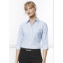 Ladies Corporate Shirts - Ladies Micro Check 3/4 Sleeve Shirt