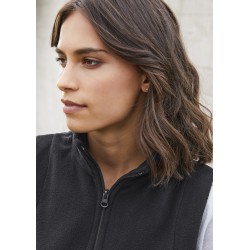 Fleece Tops - Ladies Plain Micro Fleece Vest