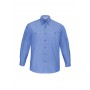 Men's Corporate Shirts - Mens Wrinkle Free Chambray Long Sleeve Shirt