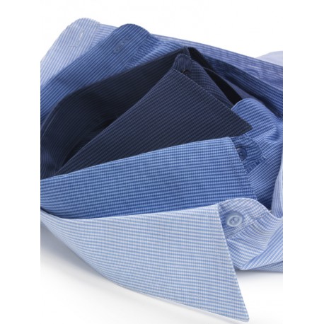 Men's Corporate Shirts - Mens Micro Check Short Sleeve Shirt