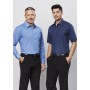 Men's Corporate Shirts - Mens Micro Check Short Sleeve Shirt