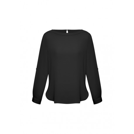Ladies Corporate Shirts - Ladies Madison Boatneck Blouse