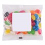 Promotional Jelly Beans - Assorted Colour Mini Jelly Beans in 50 Gram Cello Bag